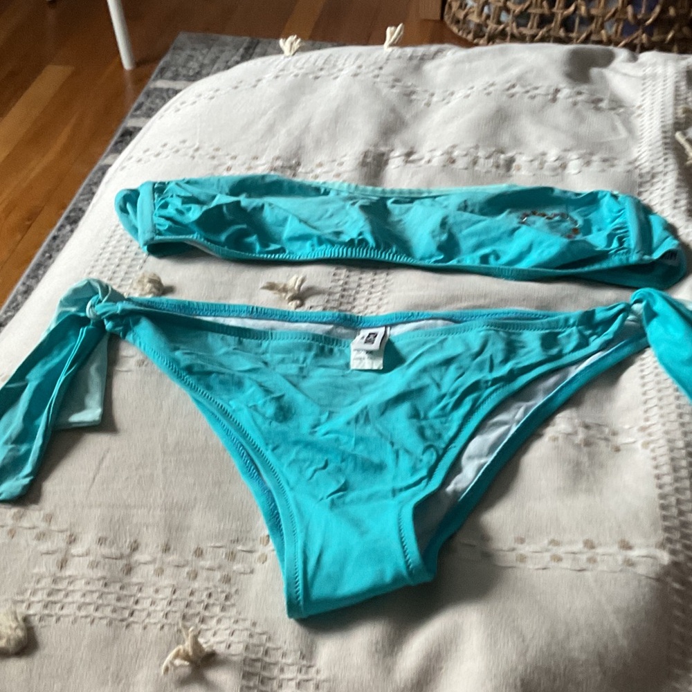 Moschino Aqua Blue Women's Swimwear Set